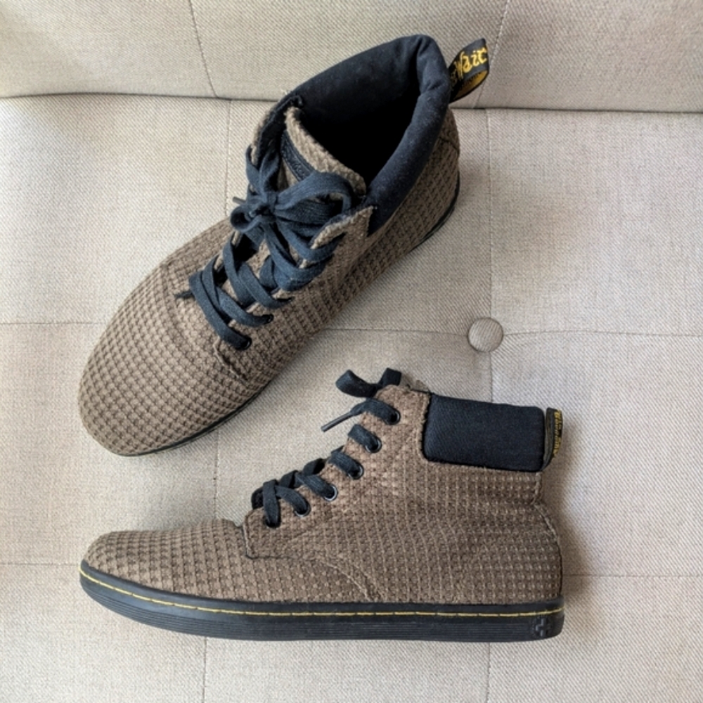 DR. MARTENS Maelly Olive Army Green High-Top Chelsea Women's Shoes Sneakers 10